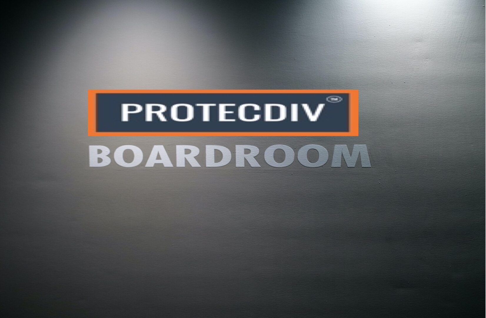 The logo for protectdiv boardroom.